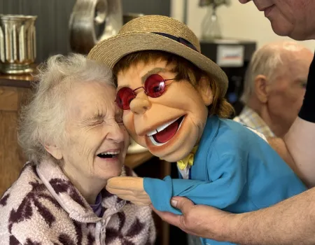 The puppet gang visit!
