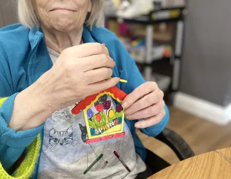 Our Creative Hands group has been busy creating beautiful wind chimes!