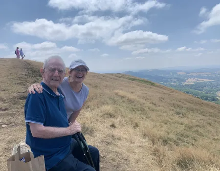 A trip up to the Beacon on Malvern Hills!