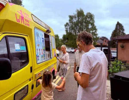 Ice cream day at Wood Grange
