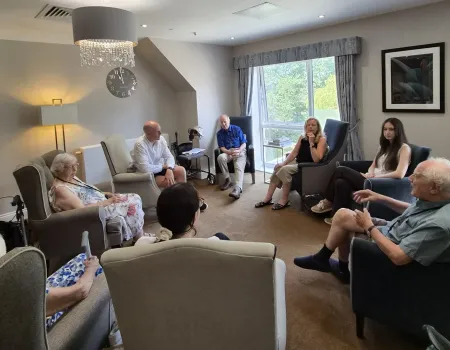 Local MP Visits Hazel lodge