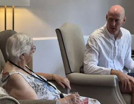 Local MP Visits Hazel lodge