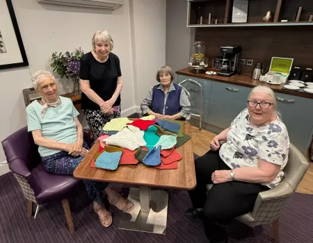 Knitting donation