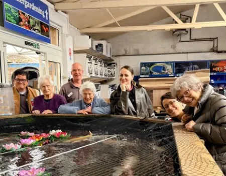Queens manor goes to Dobbies garden centre for lunch 
