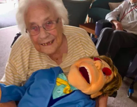 Amazing puppeteer Tony and his joyful characters