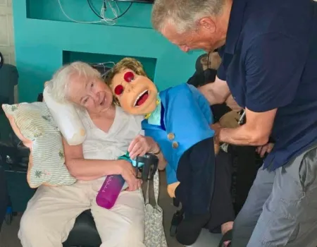 Amazing puppeteer Tony and his joyful characters
