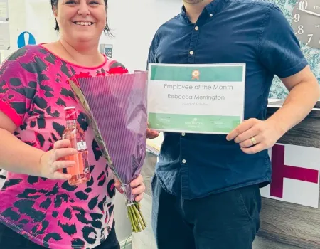 June Employee of the Month for Becky
