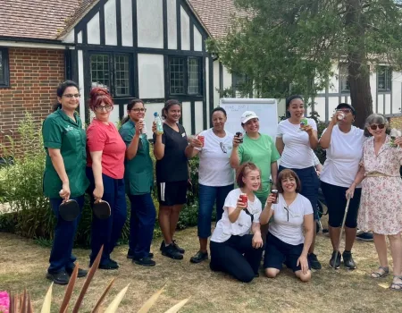 Residents And The Team Compete In Their Own Sports Day 