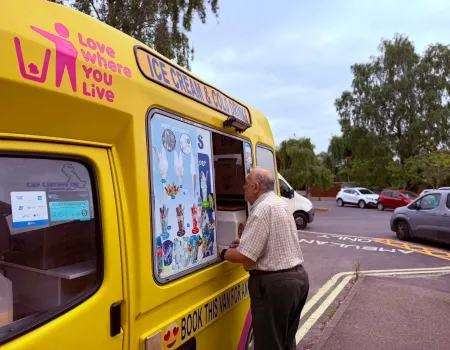 Ice cream day at Wood Grange