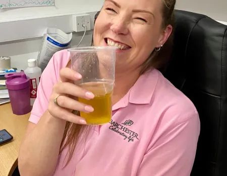 Our residents at Hall Park celebrated National Iced Tea Day!