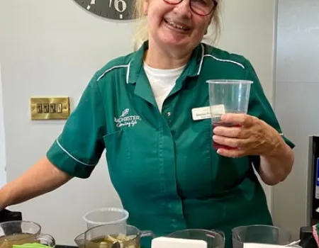 Our residents at Hall Park celebrated National Iced Tea Day!