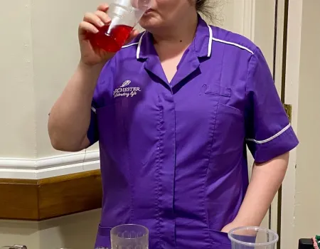 Our residents at Hall Park celebrated National Iced Tea Day!