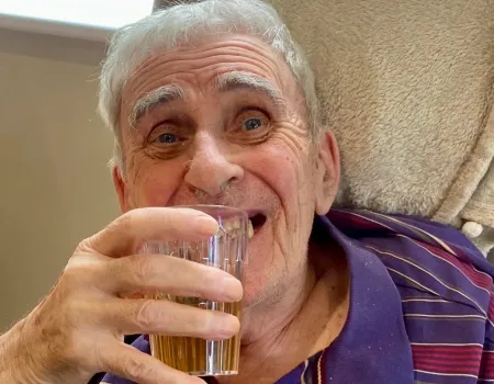 Our residents at Hall Park celebrated National Iced Tea Day!