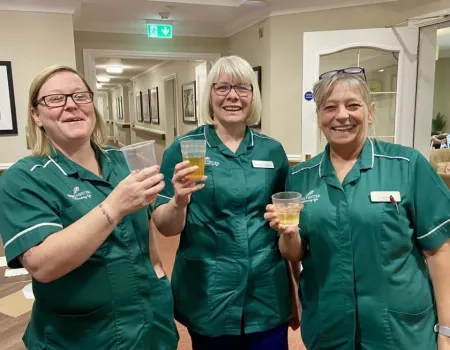Our residents at Hall Park celebrated National Iced Tea Day!