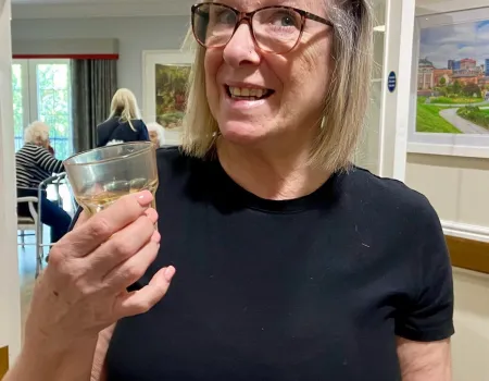 Our residents at Hall Park celebrated National Iced Tea Day!