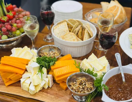 Cheese and wine