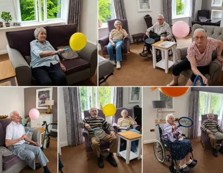 Balloon tennis at The Cedars