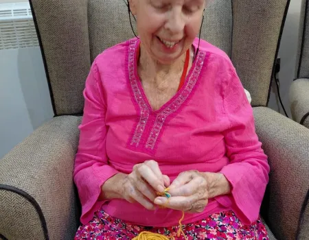 Learning to crochet in memory lane