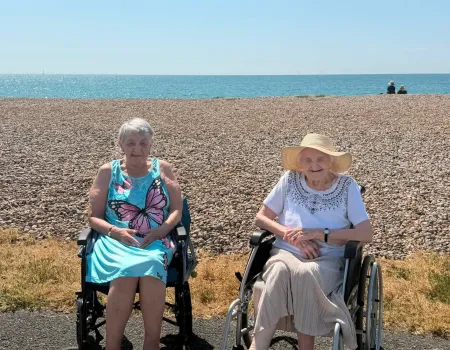 Enid celebrates her 101st Birthday with a trip to the beach