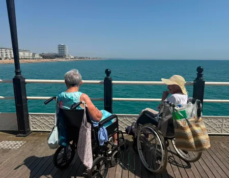 Enid celebrates her 101st Birthday with a trip to the beach
