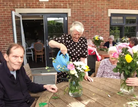 Flower arranging 