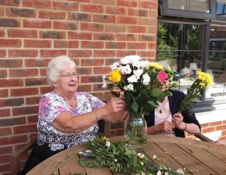 Flower arranging 