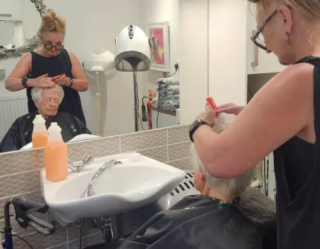 A visit to the salon