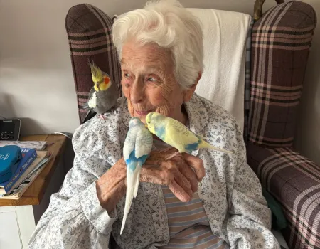 Feathered Friends Bring Smiles to Magnolia Court
