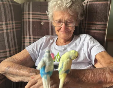Feathered Friends Bring Smiles to Magnolia Court