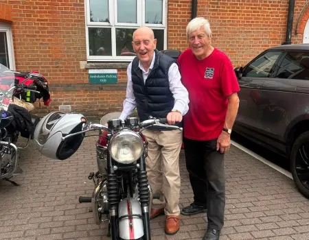 Visit from the Triumph Owners Club
