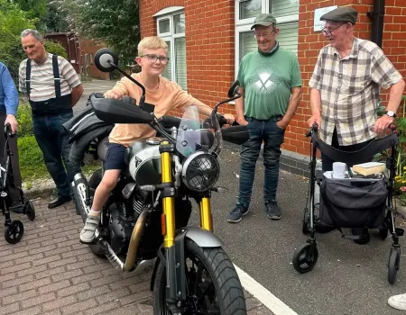 Visit from the Triumph Owners Club