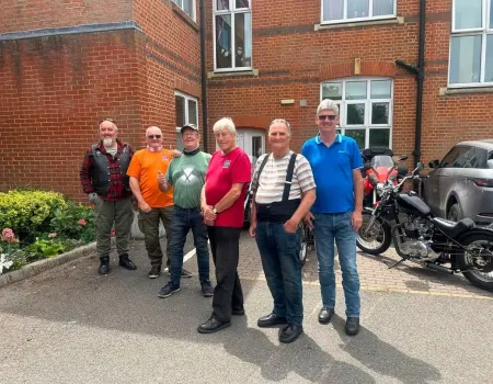 Visit from the Triumph Owners Club