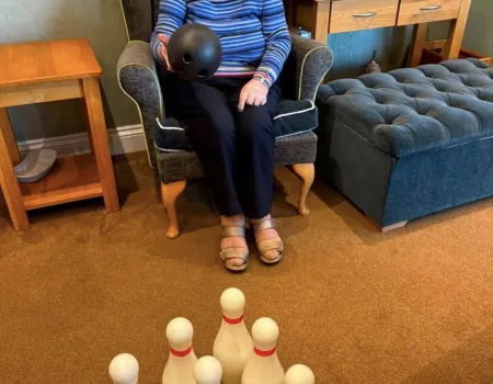 Residents Enjoying an Afternoon of Games