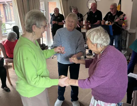 Drum Roll please for the amazing lads who performed for our Residents today!