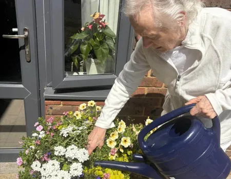Gardening at Hurstwood View