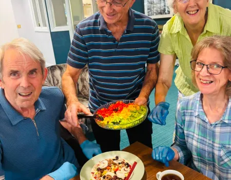 Pizza making at Hurstwood View