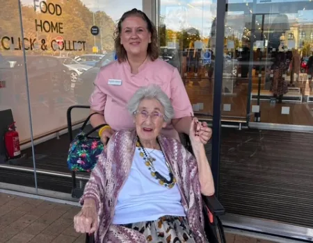 A lovely morning out for one of our residents today!