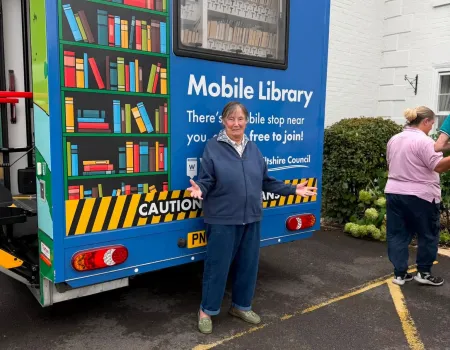 Mobile Library is visit to Milford House!