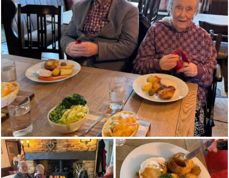 Residents Brave the Rain for Monthly Pub Lunch