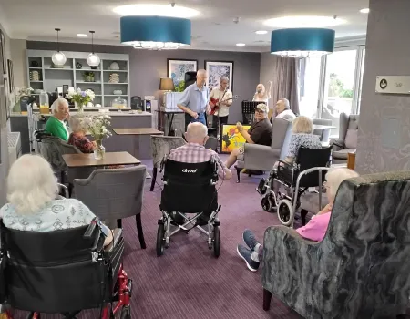 Boots 'n' Strings play for the Residents