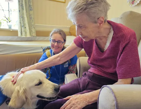 Four Legged Friends bring Joy to the Residents 