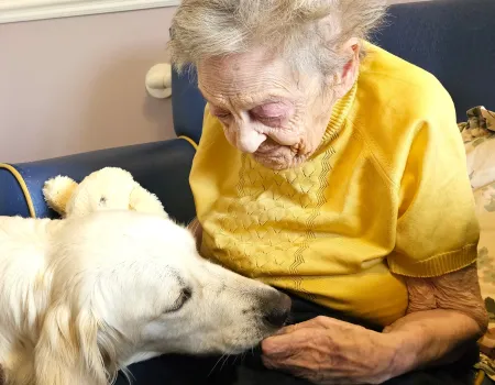 Four Legged Friends bring Joy to the Residents 
