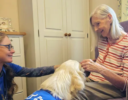 Four Legged Friends bring Joy to the Residents 