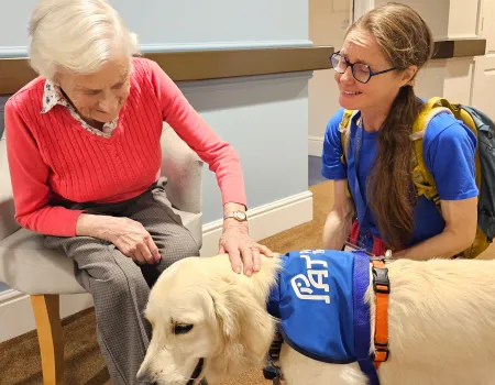 Four Legged Friends bring Joy to the Residents 