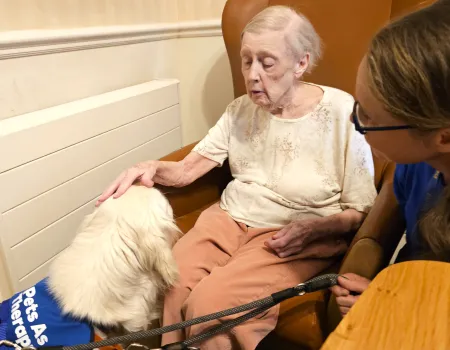 Four Legged Friends bring Joy to the Residents 