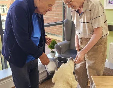 Four Legged Friends bring Joy to the Residents 