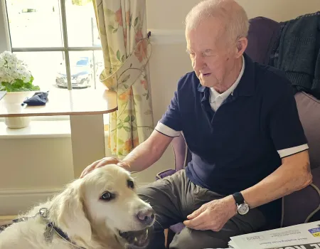 Four Legged Friends bring Joy to the Residents 