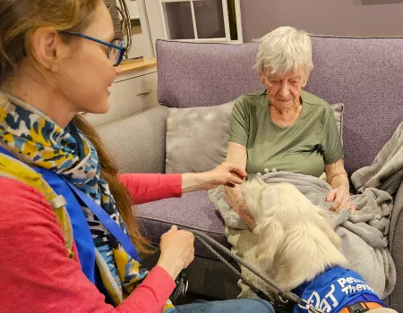 Four Legged Friends bring Joy to the Residents 