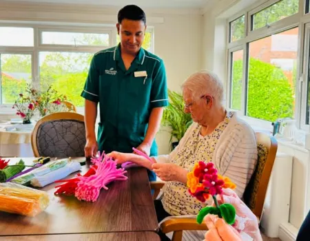 Creating beautiful flowers