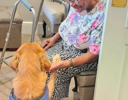 A Very Special Visitor at Hampton Grove!